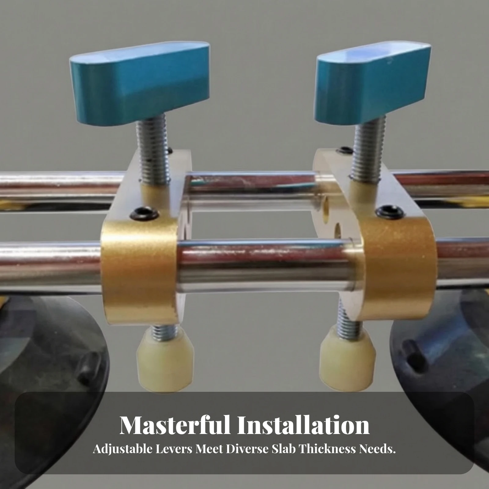 Vacuum Seam Setter with Suction Cups Heavy-Duty Stone Slab Installation Tool view 2