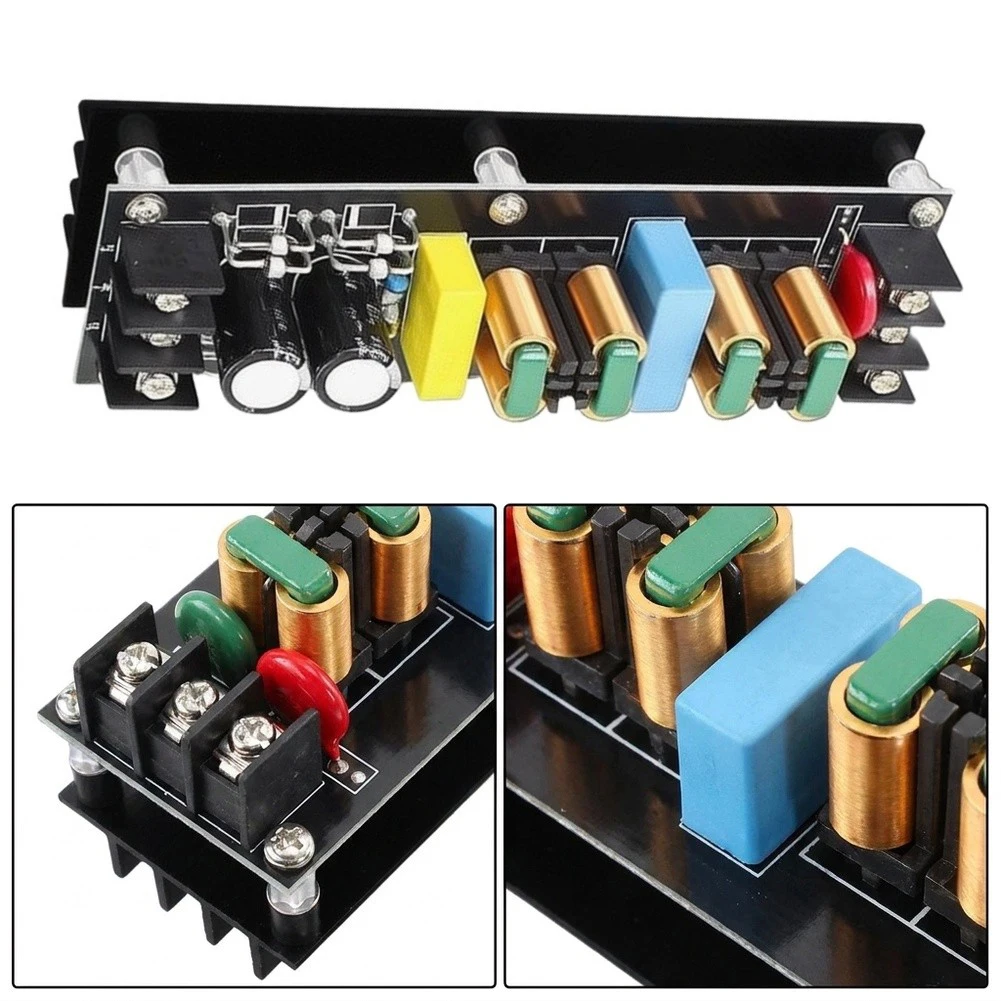 1pcs 15A Power Filter Module 2000W For Audio Decoder Noise Purifier Conditioner 110V-265V Industrial Test Tool