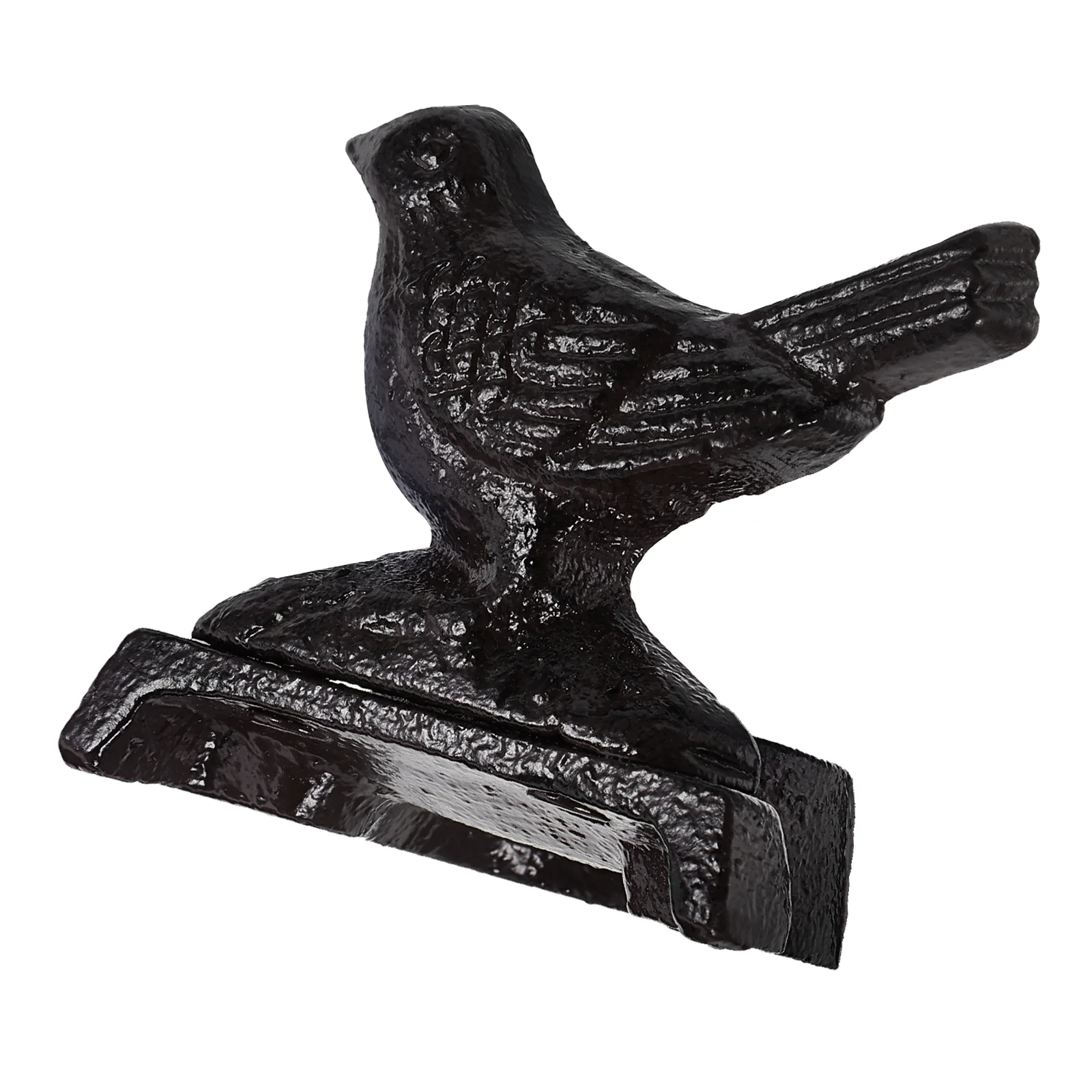 

Wrought Iron Holder Vintage Bird Shape Decorative Stand for Tabletop Fireplace Desk Home Decor Tall Candlestick Rustic
