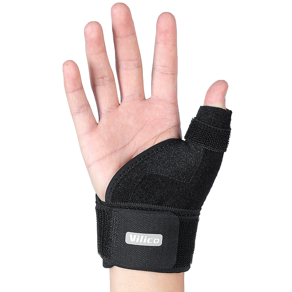 Vilico Thumb Brace Wrist Support, Adjustable Thumb Splint for Tenosynovitis, Arthritis, Sprain, Mouse Hand & Mommy Hand Pain Rel
