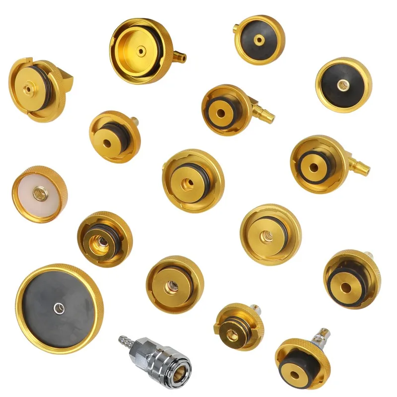 Master Cylinder Bleeder Kit Brake Fluid Bleeder Adapter Brake Pressure Bleeding Set with Quick Connector for Most Vehicle