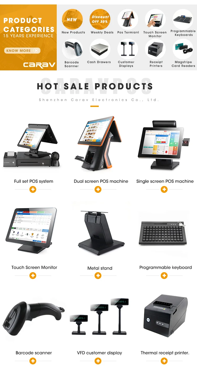 Android Pos Terminal اشترِ سعر آلة نقاط البيع الإلكترونية لتسجيل النقدية مع طابعة 58 مم 80 مم