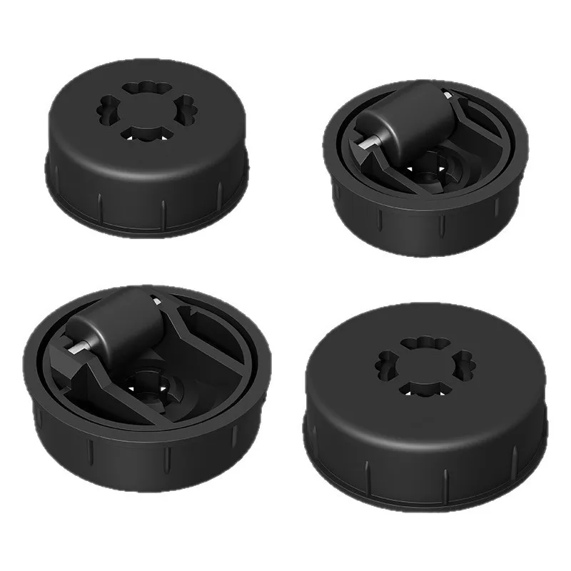 5PCS Silent Fixture Embedded Invisible Small Casters 48 Hidden Universal Feet Office Furniture Swivel Chair Small Hidden Casters