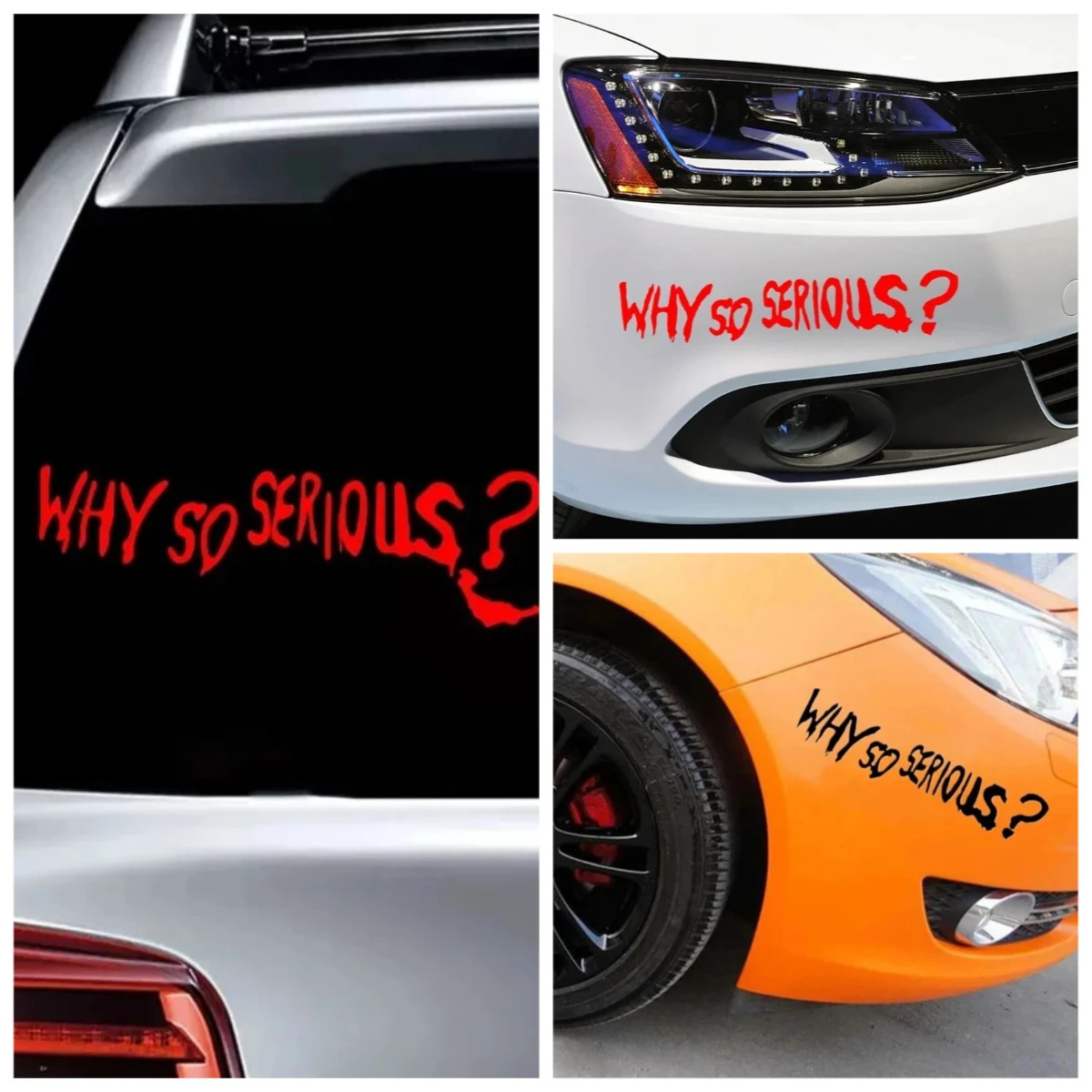 

"Why So Serious Spice Up Your Ride with Our Trendy Bumper Stickers!"