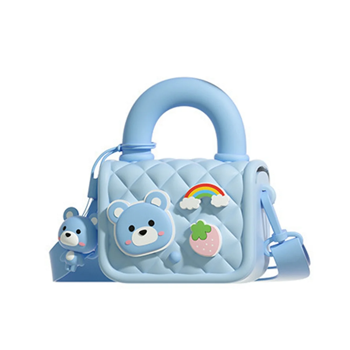 

Dependable-Multifunctional Children'S Camera Bag Portable Cute Handheld Coin Purse Camera Accessories,Blue