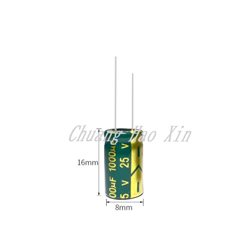 20PCS 25V1000UF high-frequency low impedance high life motherboard power supply electrolytic capacitor 1000UF 25V 10X17MM