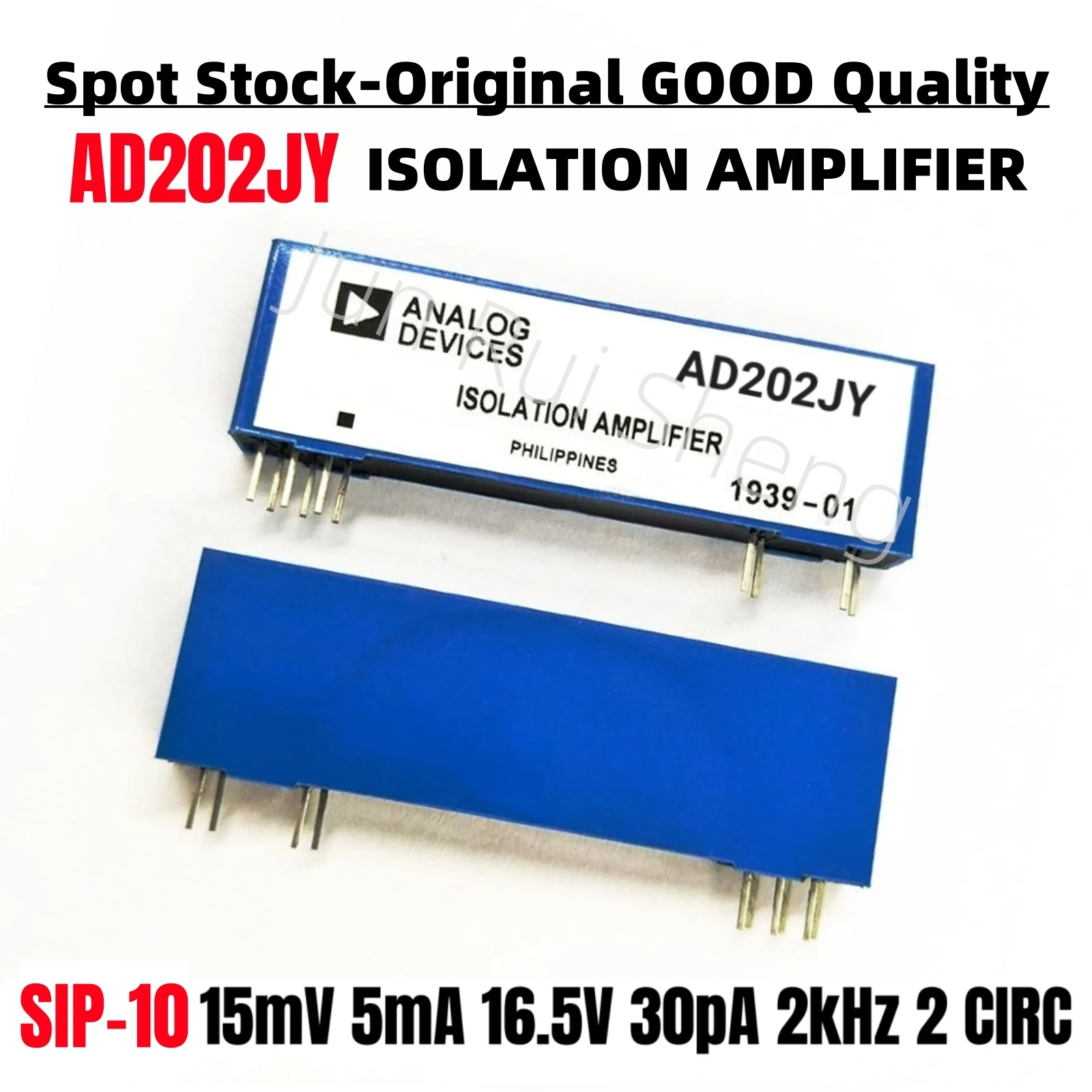 5PCS Original AD202JY AD204JY ISOLATION Operational AMPLIFIER 15mV 16.5V SIP-10 OPAMP Instrument Buffer AD202 Chip Micro Module