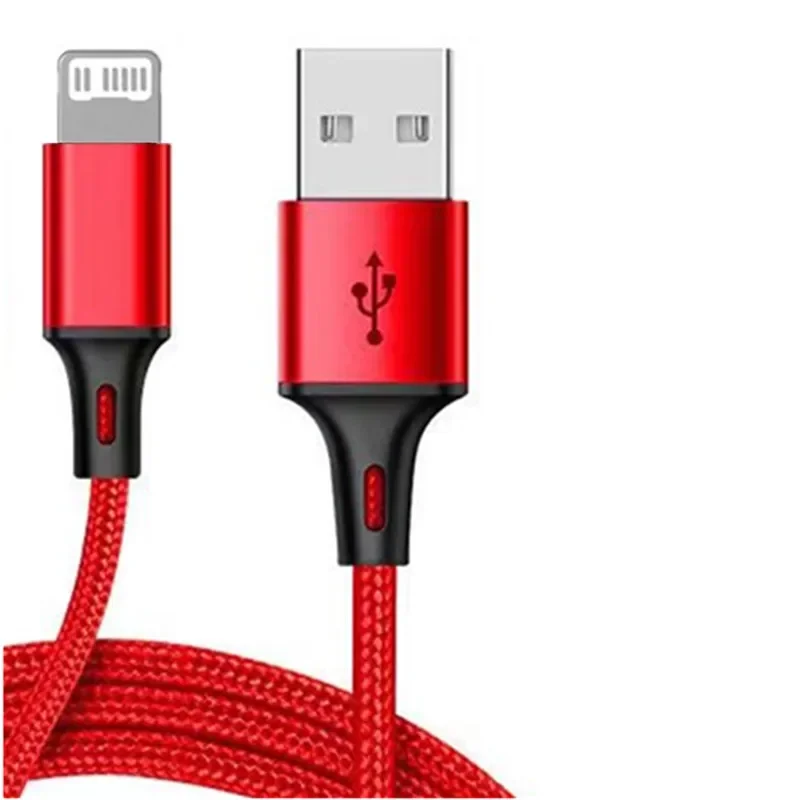 3PCS 1m Fast Charge Cable USB For iPhone 11 12 13 mini 14 Pro Max X XR XS Max 7 8 Plus Rapid Charging USB-A Data Sync Cable