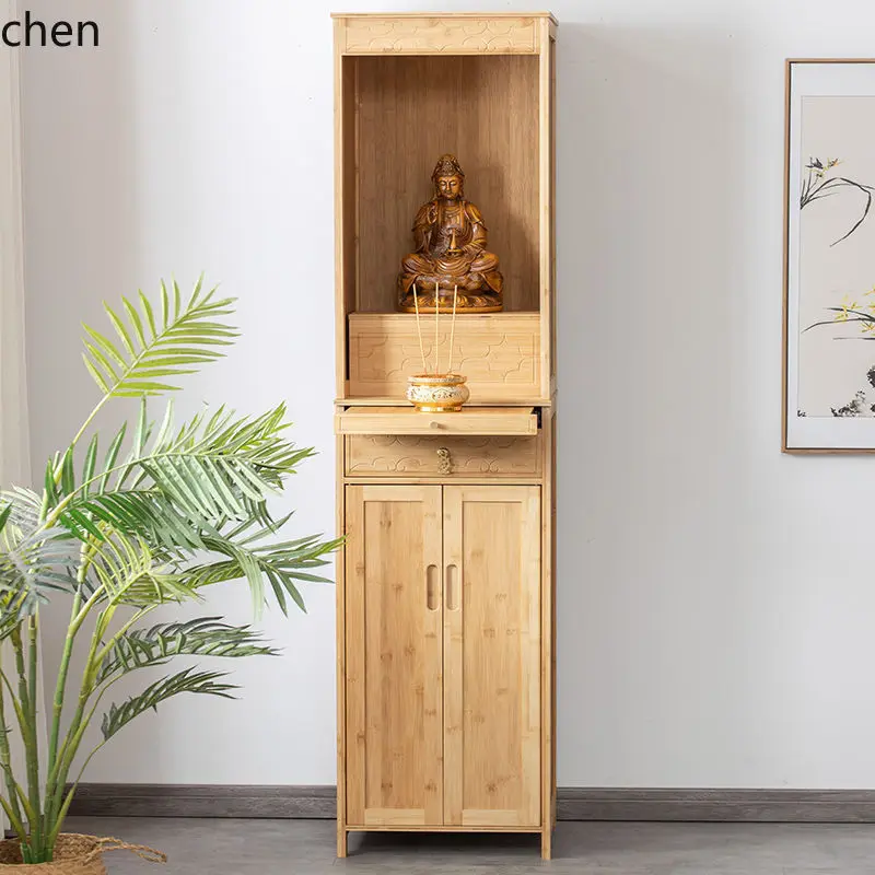 YFY Buddhist Altar Table Buddha Cabinet Standing Cabinet Offering Table God of Wealth Statue Cabinet Altar Economical Type