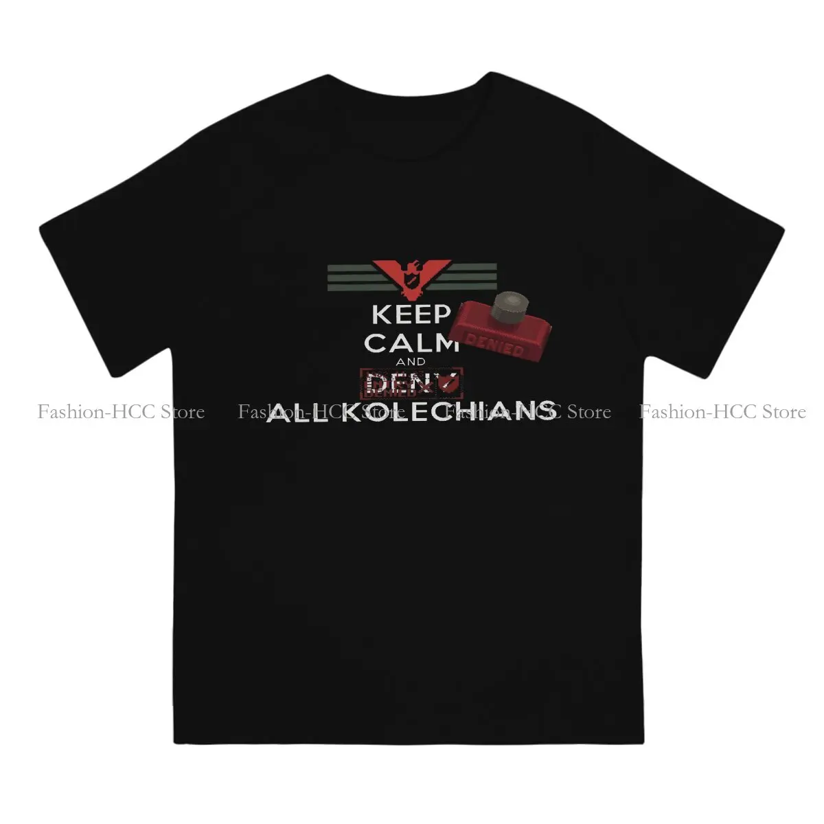 Deny All Kolachians O Neck TShirt Papers,Please Game Classic Polyester T Shirt Man's Tops