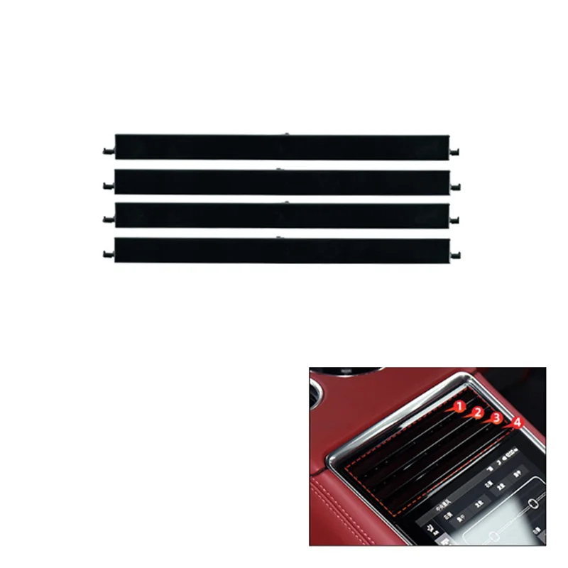 AY03-Car مكيف الهواء الخلفي تنفيس تعديل مجداف شرائط إصلاح تنفيس التيار المتردد 971820201 H لبورشه باناميرا 971 2017-2022