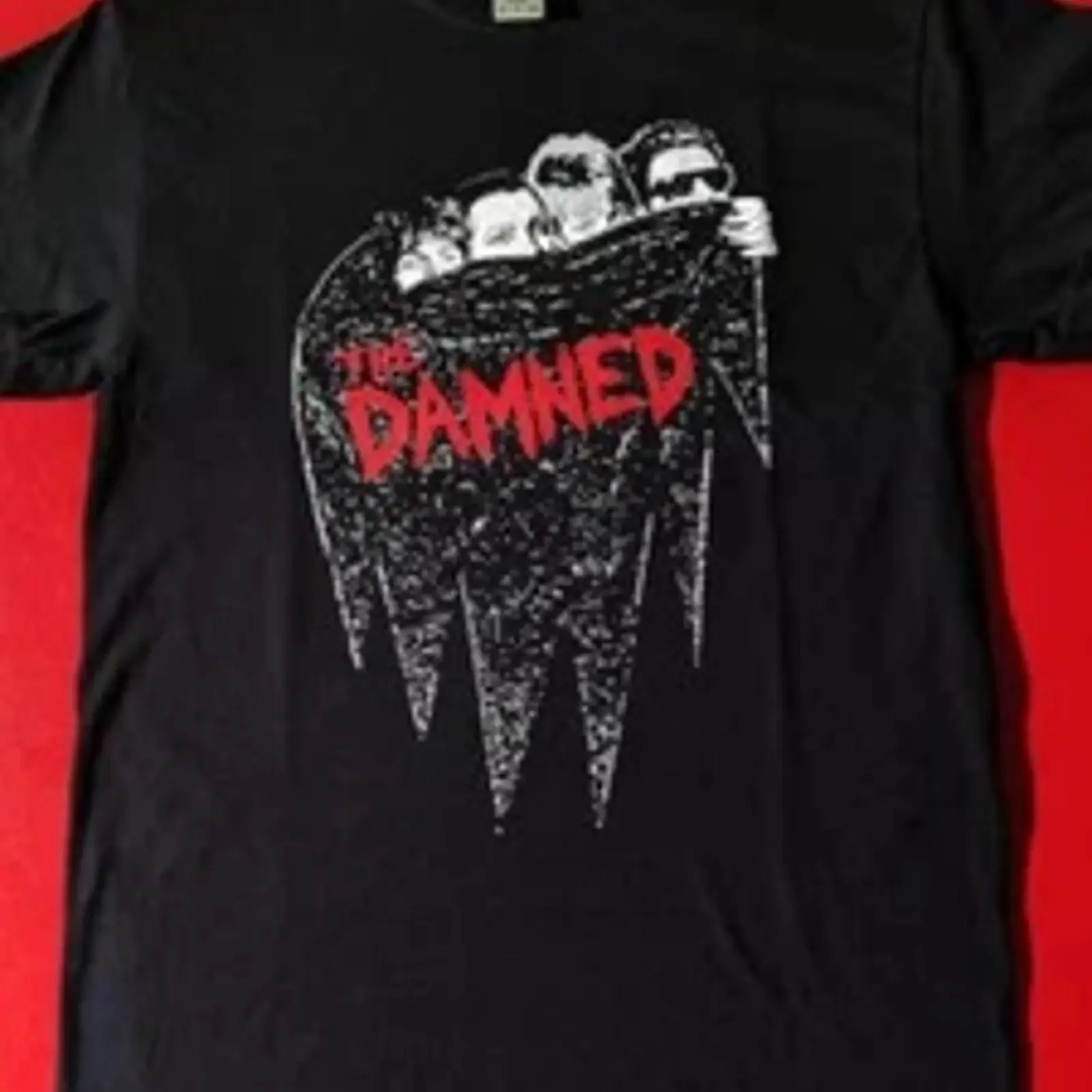 Remake The Damned punk band Black T shirt tee vintage Washed Stretched Comfortable homme designer clothes Top For Everyday Wear