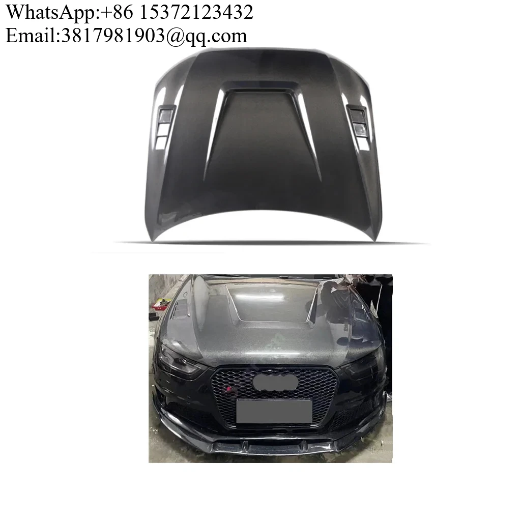 

Real Carbon Fiber Engine Hood For 2013-2016 Audi A4 B8.5 Upgrade LY Style Audi S4 Bonnet