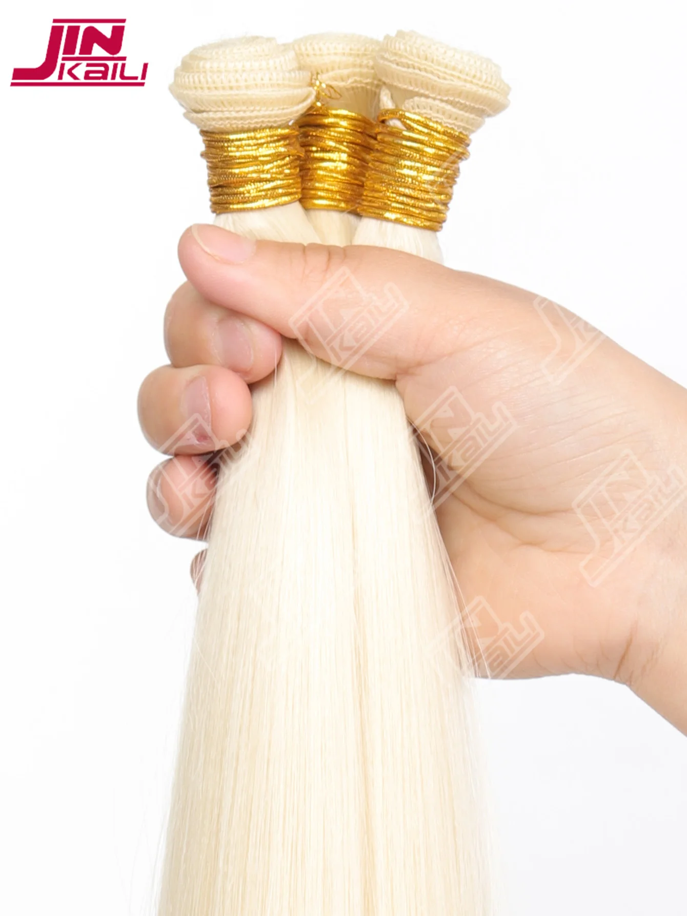 

Наборы синтетических прядей JKL Blonde Bundles, прямые, 3 шт., термостойкие, для наращивания волос, цвет золотистый