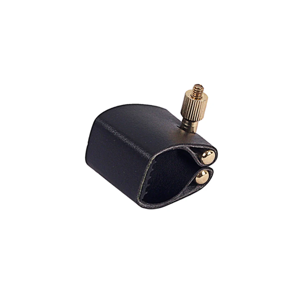 

Alto Saxophone Mouthpiece Clip Black Flute Cards Screw Design Easy to Use Stabilize Tube Pretty Good Sound for Beginners