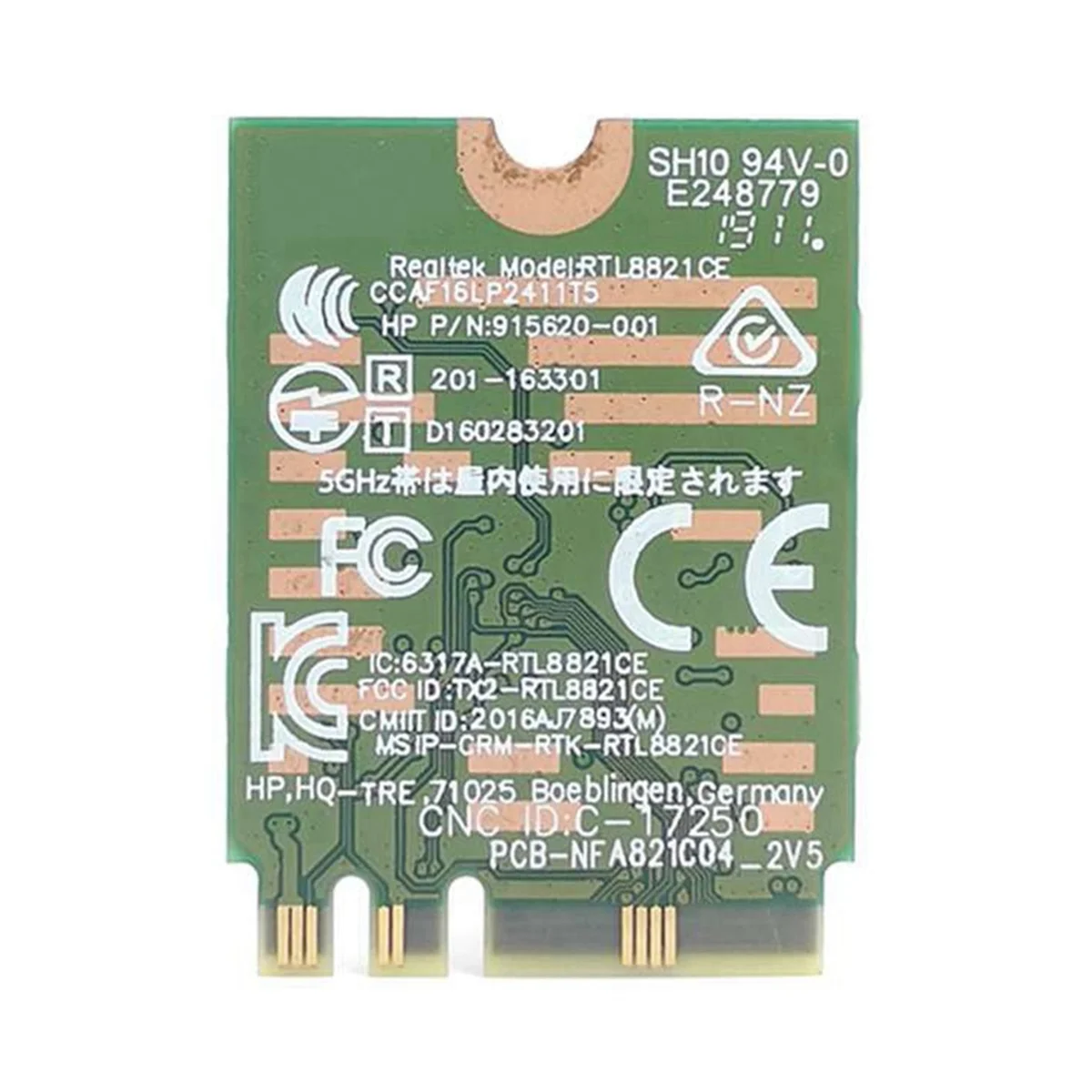 RTL8821CE 802.11AC 1X1 Wi-Fi + BT 4.2 kartu adaptor Kombo SPS 915621-001 kartu Netowrk nirkabel untuk Hp ProBook seri 450 G5