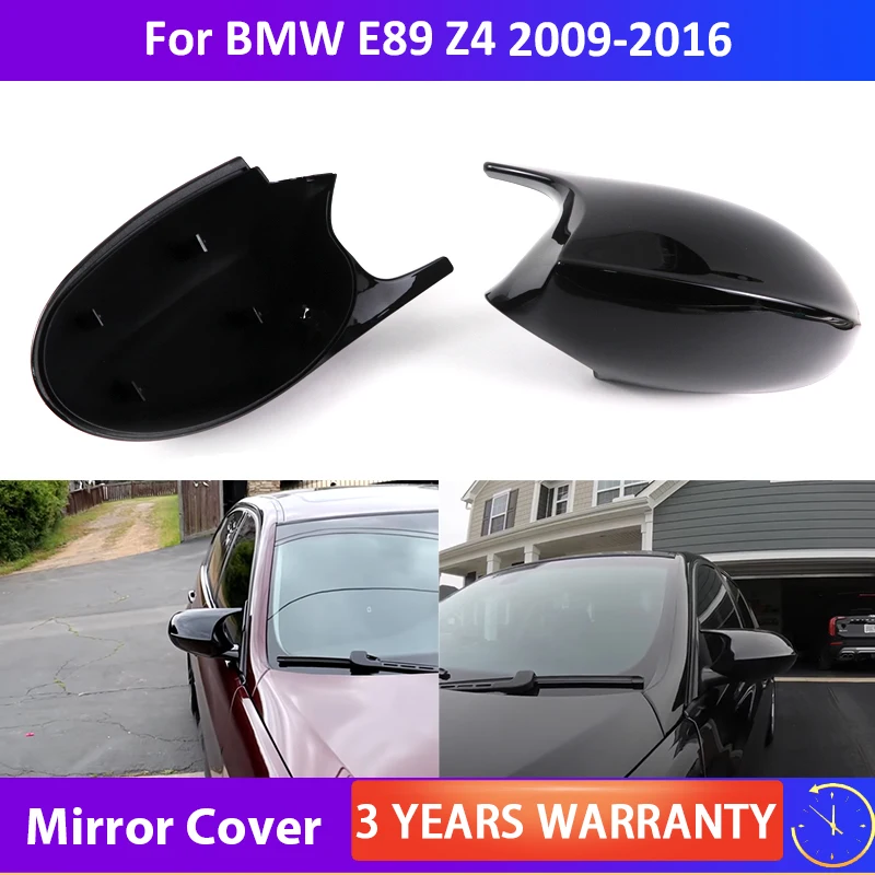 For BMW 3 series E90 E91 E92 E93 316i 318i 320i 323i 325i 328i 330i 335i M3 M Look Style Horn Carbon Fiber Pattern Mirror Cover