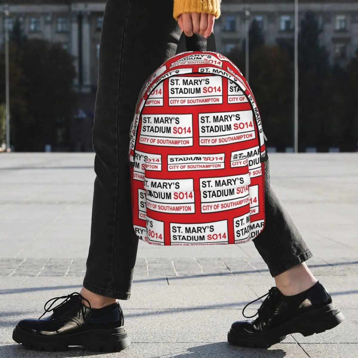 Southampton Football Team St. Mary's Stadium Street Sign Backpack Student BookBag Boys Girls School Bag Computer Shoulder Bags