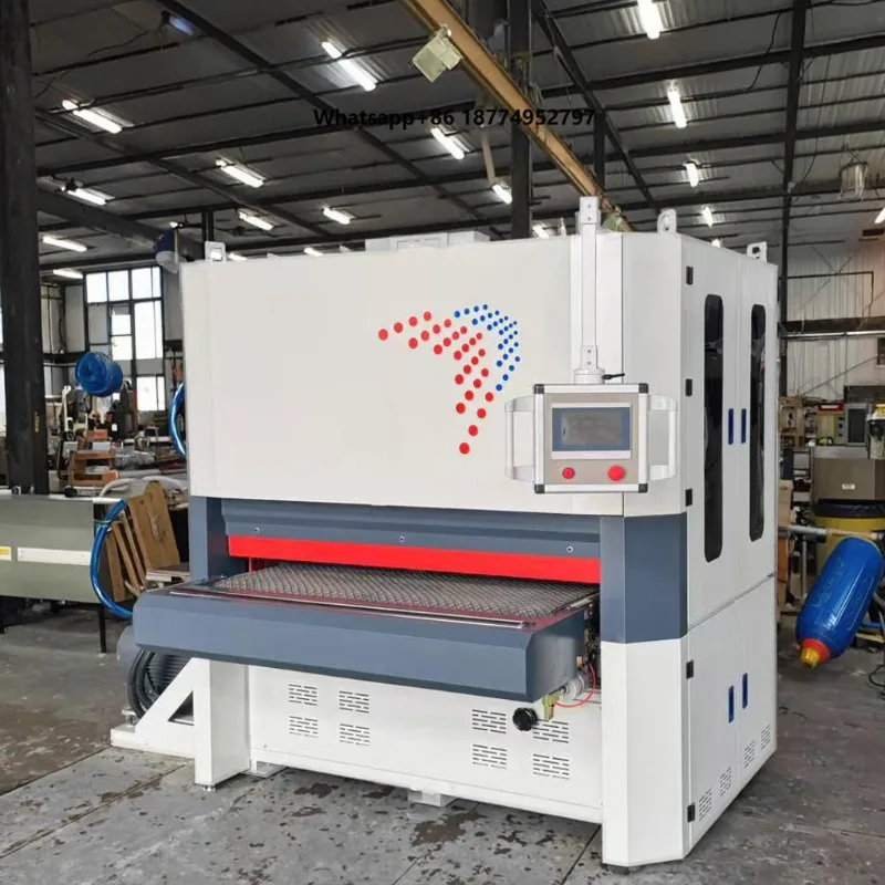 Factory Price High Quality CNC Wood Sanding Machine for Wood Floor Wide Belt CNC Sanding Calibrating Polishing Machine for Door