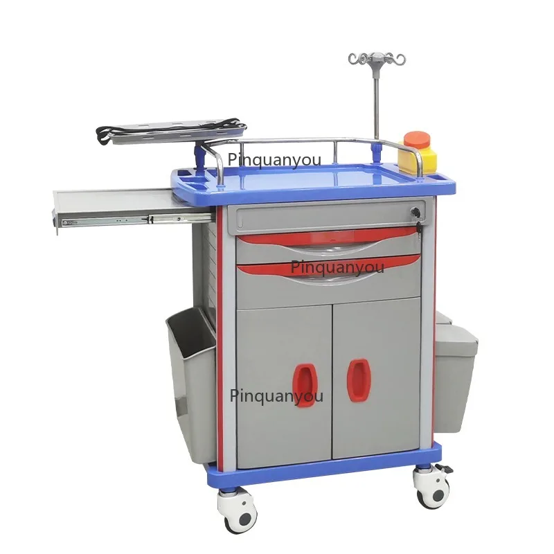 Emergency ABS Hospital  Multi Function Trolley Hospital Car Direct Sales New Nurse Mobile Drug Crash Cart