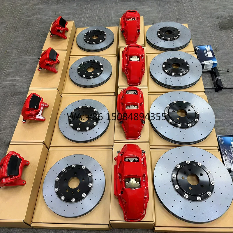 

Sansuchi AK10N Carbon Ceramic Brake Kit, Long Fiber Ceramic Discs 370/420/440mm, Tuning Brake Upgrade with 5 Year Warranty