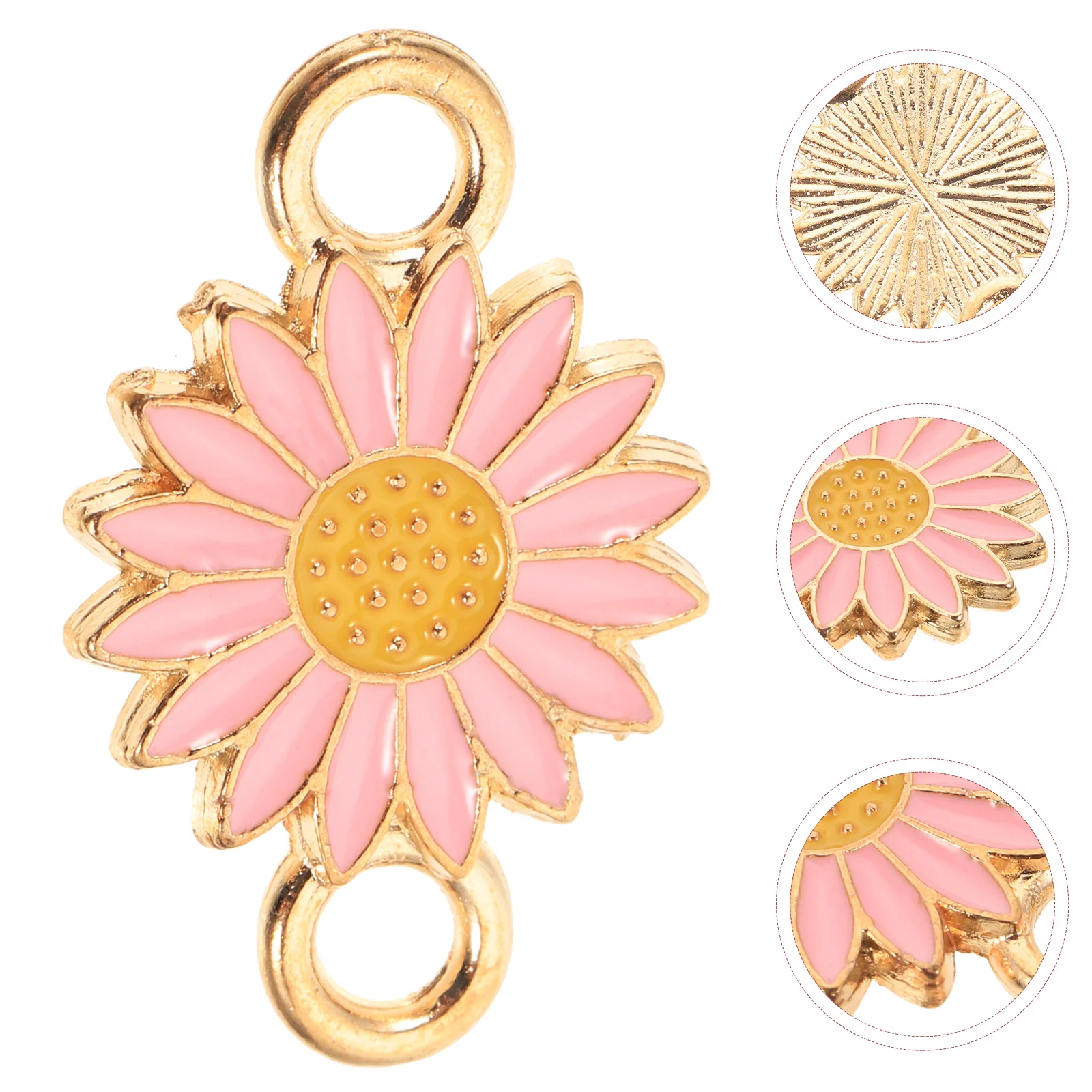 20 Pcs Charm Alloy Jewelry Plant Decor Flower Sunflower Craft Charms Handmade Pendant