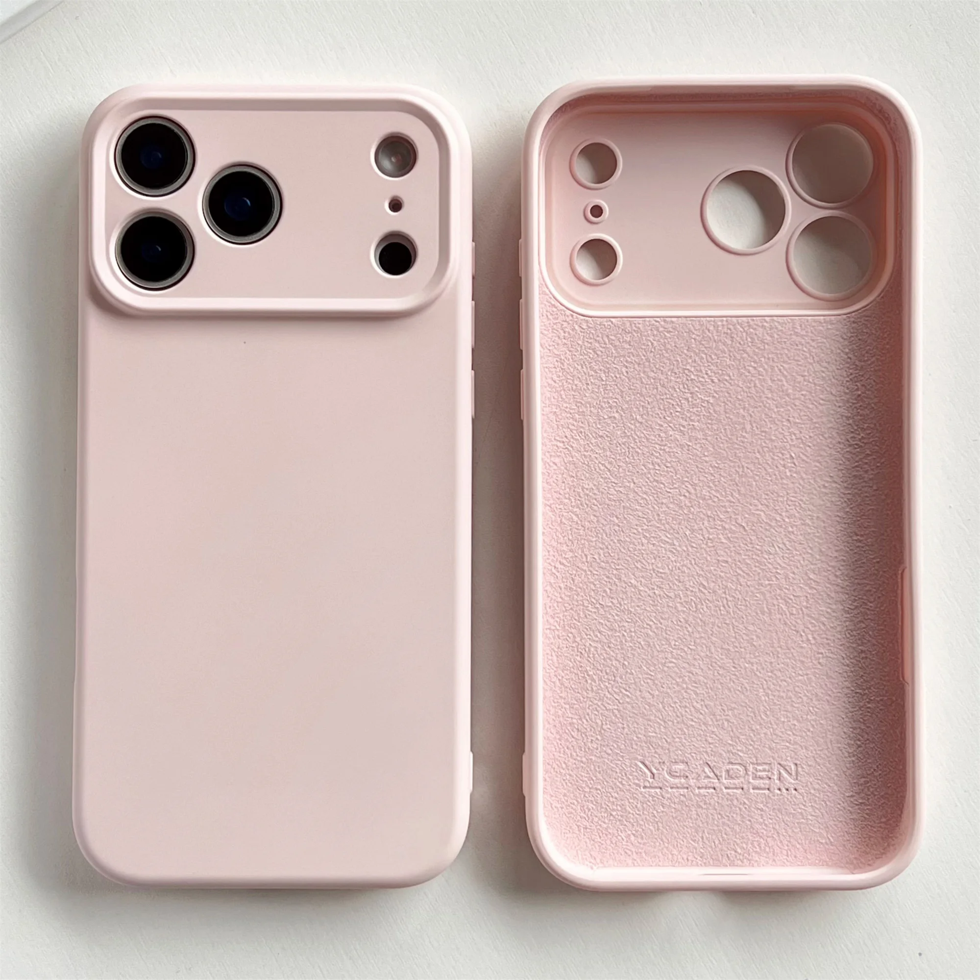 Stoßfester Bumper für iPhone 17 Air, neu für iPhone 17 Pro Max, Hülle für iPhone 17 Pro, gelbes Flüssigsilikon-Gummi. – Detail 19