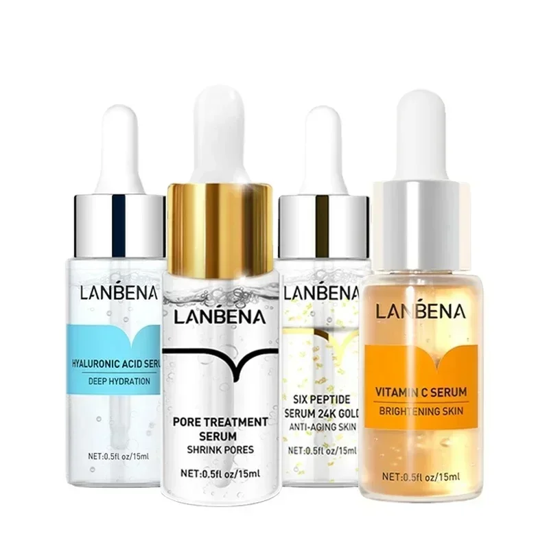 LANBENA Hyaluronic Acid Brightening Moisturizing Serum Anti-Aging Blackhead Removing Essence Firming Skin Brighting Care