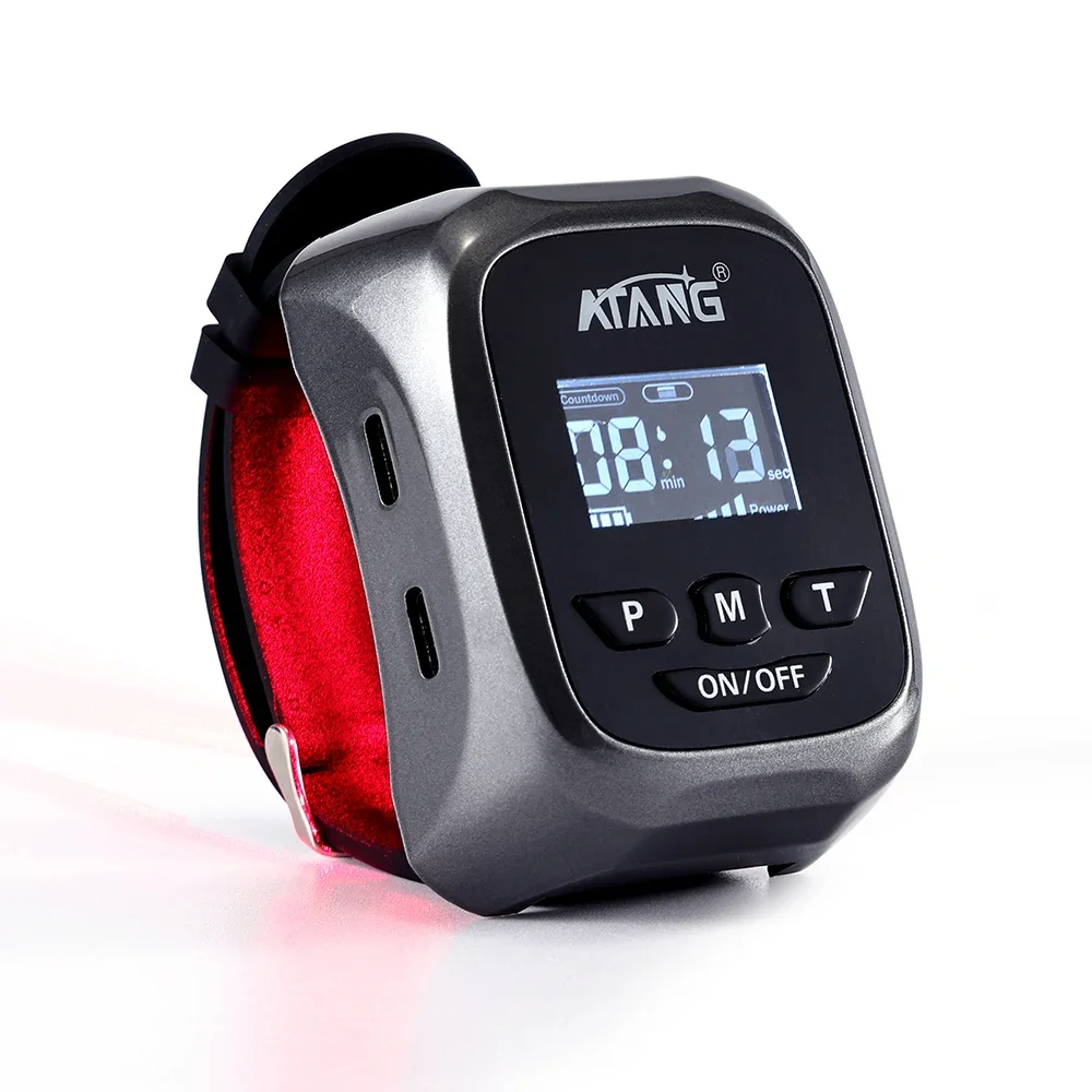 LLLT 650nm Laser Digital Blood Glucose Watch for Otitis Treatment Improves Blood Circulation Healthcare Supply