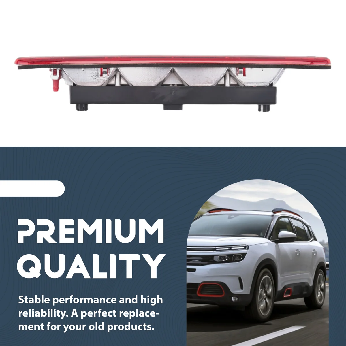 

# Автомобильные детали и аксессуары 48S, автомобильный третий стоп-сигнал, высокий стоп-сигнал 1606372780, красный, красный