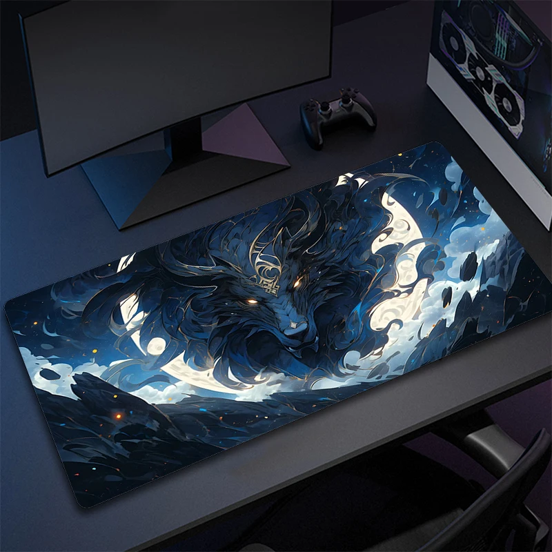 

Beast Computer Mousepad Office Large Gaming Mouse Mat Game Rubber Mouse Pad PC Gamer Locking Edge Desk Mat Non-Slip Accessories