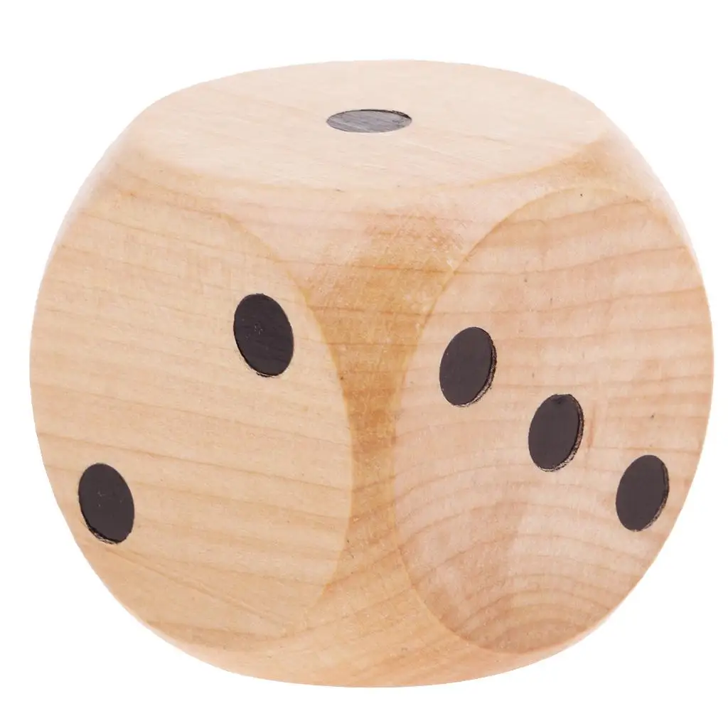 Wooden D6 Dice 5cm Role Playing Game for RPG Party Game Casino Supplies