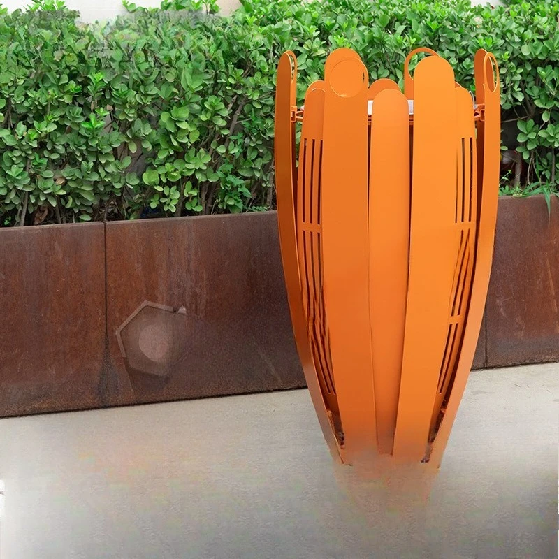 Stainless steel trash can Outdoor classification Sanitation Fruit leather box Park shopping mall square School large trash