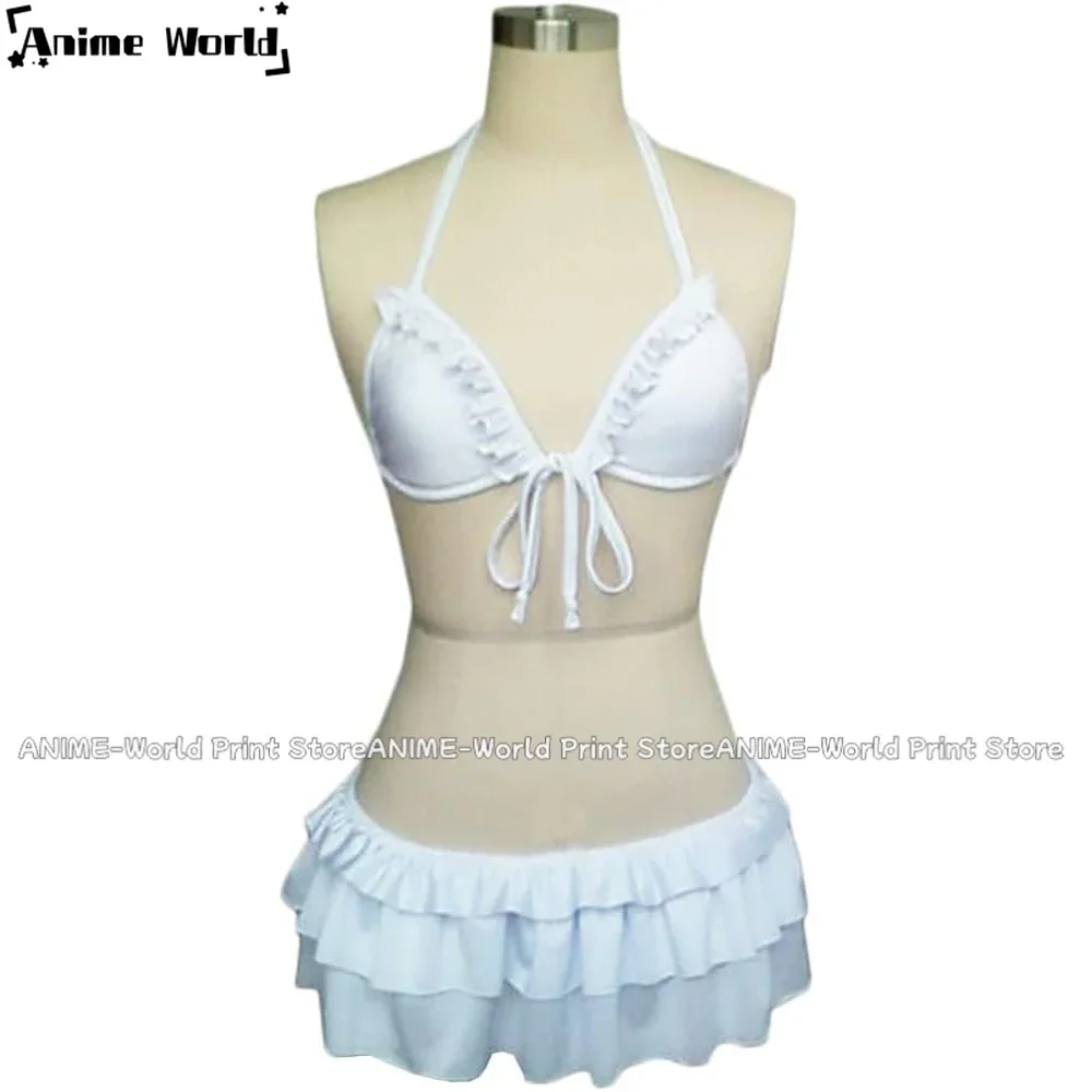 

《Custom Size》Anime Swimsuit Nanami Chiaki Cosplay Women Bikini Lolita Dress Suit Costume Custom