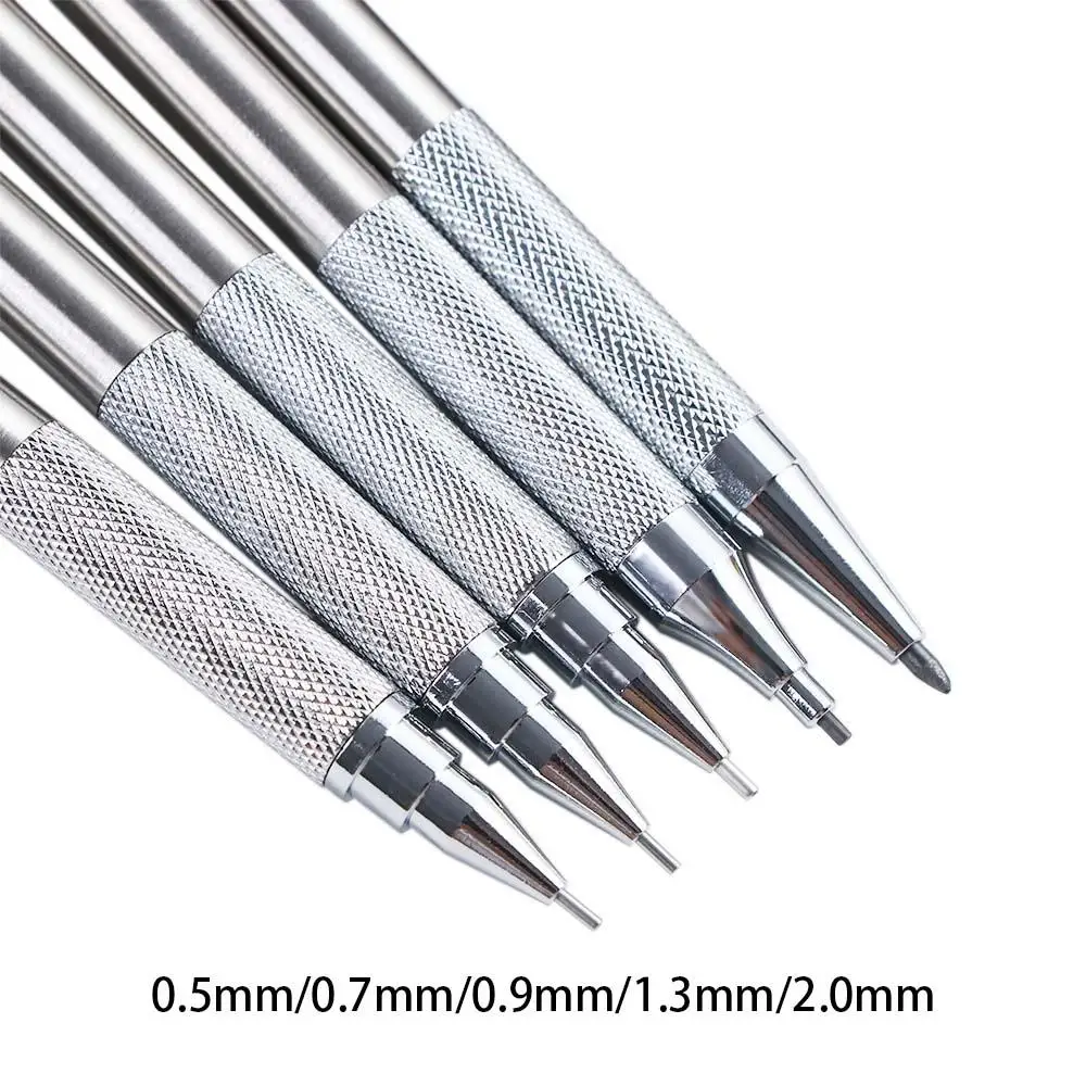 

0.5/0.7/0.9/1.3/2.0mm Sketch for Students Stainless Steel Propelling Pencil Movable Pencil Mechanical Pencil Automatic Pencil