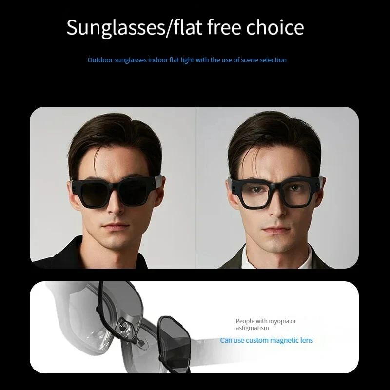 INMO Air 2 Wireless AR Smart Glasses - Time Chinese/English Translation Micro OLED for Travel/Business (Android/iOS Compatible)