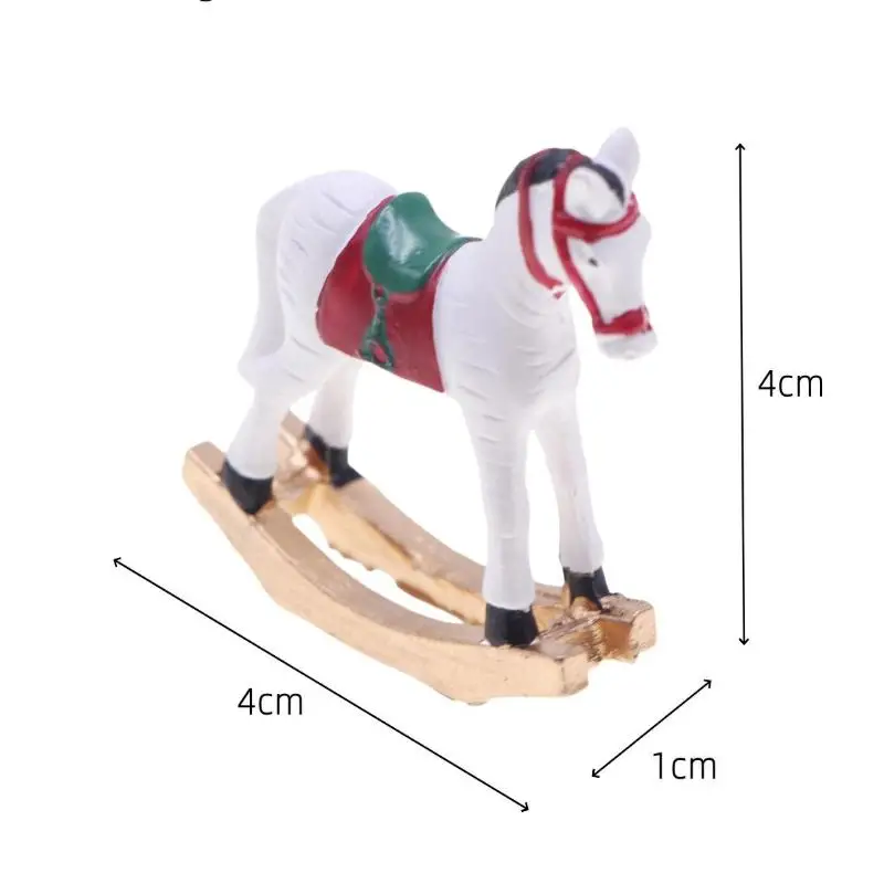 Mainan Model Trojan Miniatur Rumah Boneka Skala 1/12 - 1 Buah Aksesori DIY untuk Dekorasi Natal Rumah Boneka Properti Adegan Kamar Tidur