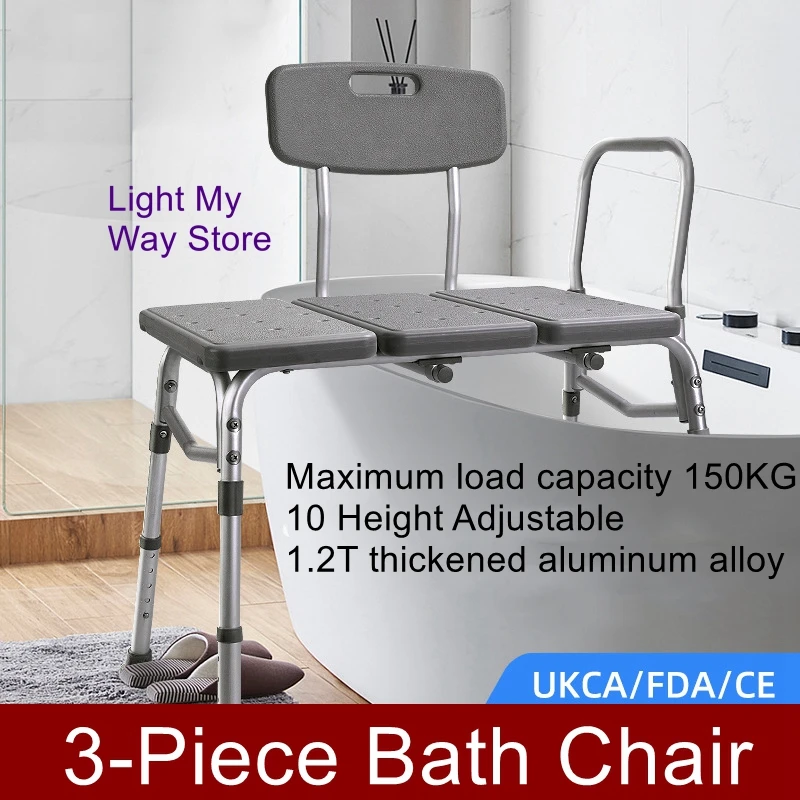 Rustproof Aluminum Shower Chair for Elderly Disabled Bathroom Bathroom Shower Chair