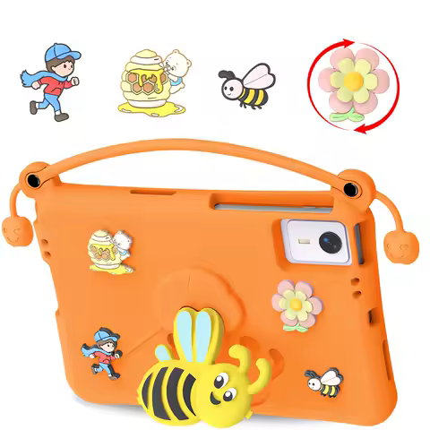Kids Case For Lenovo Tab Idea 11 TB336ZU TB336FU Xiaoxin Pad 2025 11 inch TB335FC Bee EVA Foam Handle Stand Shockproof Cover