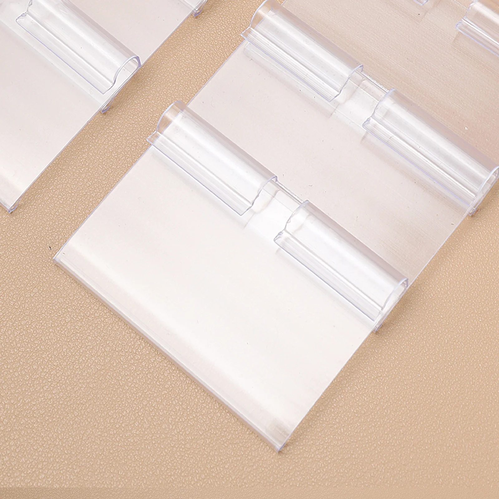 PVC Price Tags Merchandise Display Holders Elastic Clips Shelf Labels Sign Holder Stands Retail Store Supplies Card Notepad