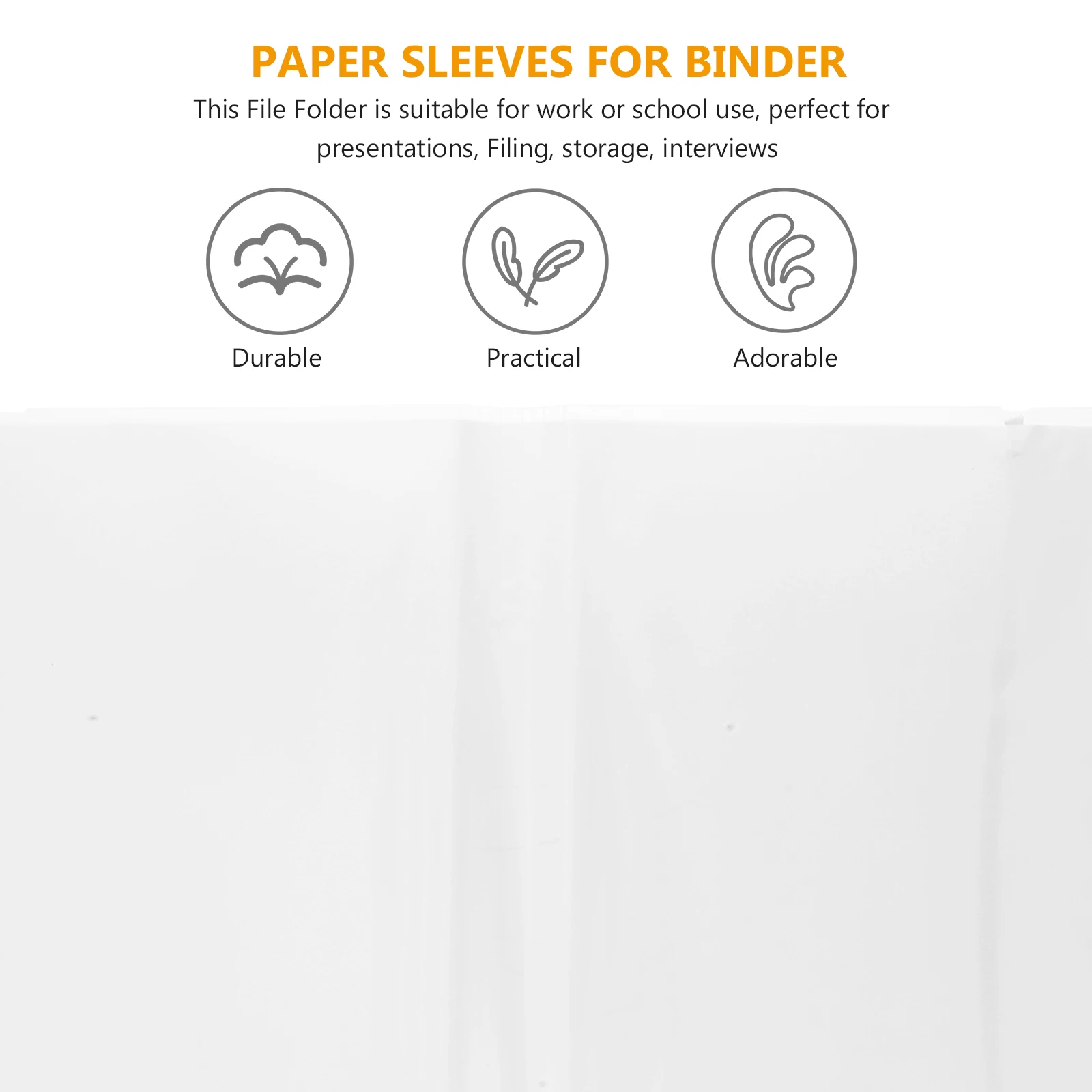 

Test Papers ganizer Clear Plastic Page Protectors Binder Sleeves Document Folder Storage Teaching Equipment Portfolio File