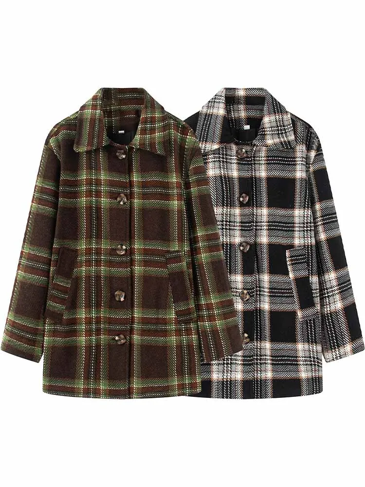 

HH New Woman Winter Fashion Long Sleeves Single Breasted Suede Pocket Decoration Short Coat Female Casual Street Style Jacket