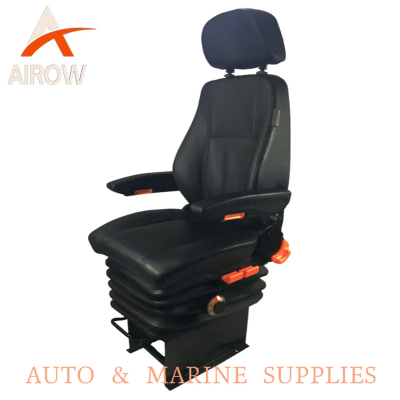 Airow auto China Factory Custom High Back VIP Boat Suspension Seat Adjustable Armrest High Speed Boat Cushioning Suspension Seat