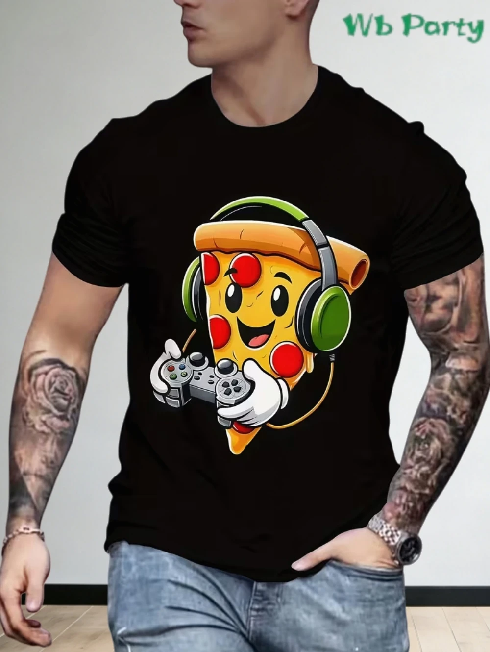 Funny Food T-Shirts for Men Fries Burger Hotdog Cartoon Print Short Sleeve Casual Streetwear Humorous Daily Wear Fashion Tops