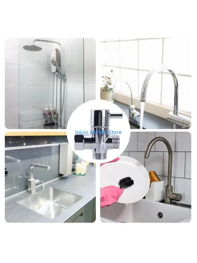 A5YD 3 Way Shower Diverters Valves Practical Solution for Changing Shower Modes