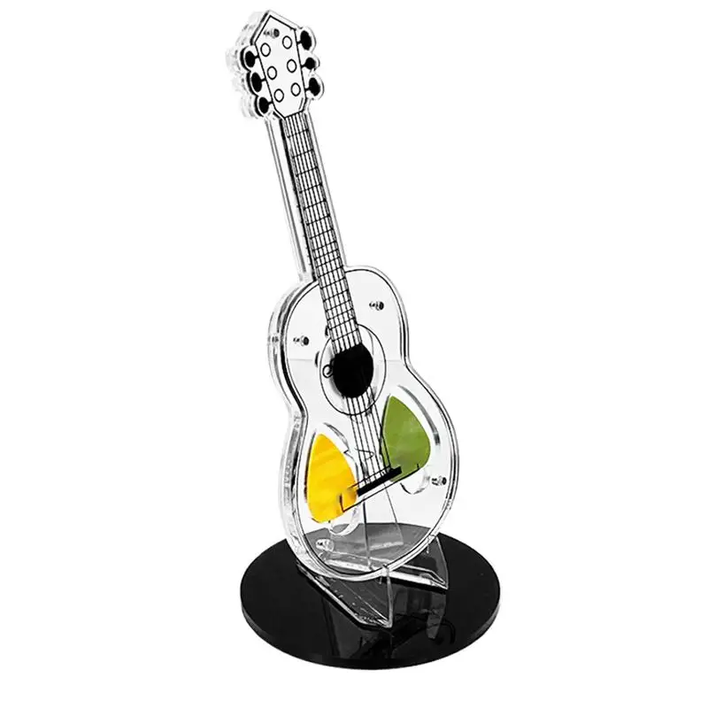 Pick Holder For Guitar Clear Acrylic Guitar Pick Display Frame Pick Stand Decorative Compact Collectible Guitar Pick Storage For