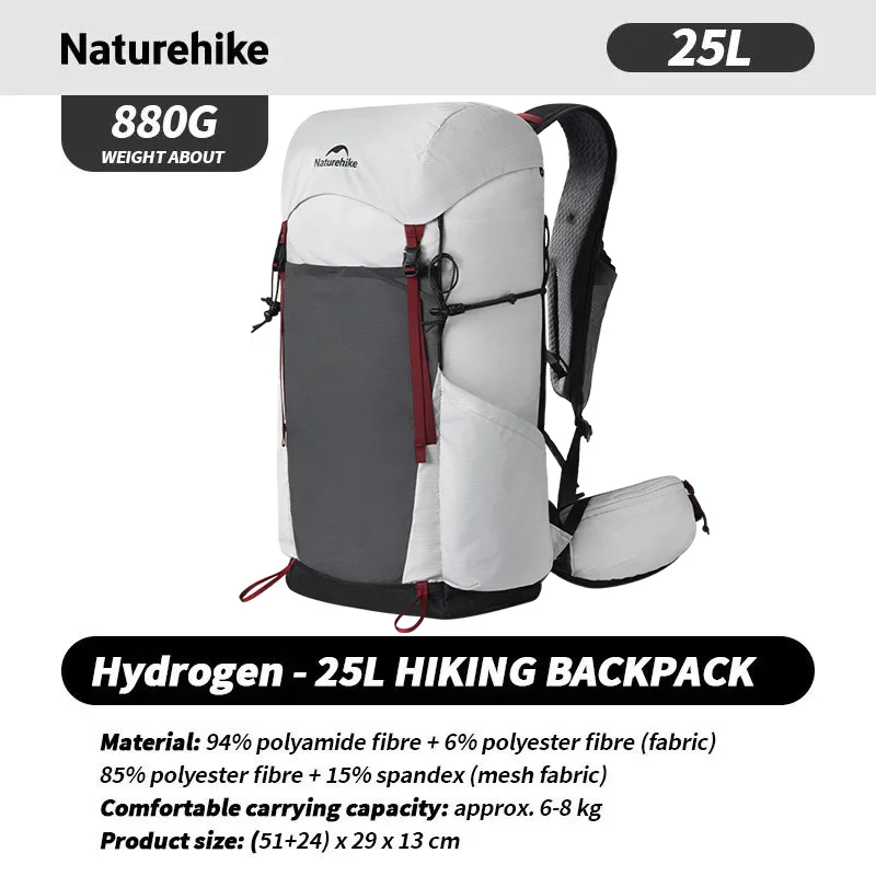Mochila Naturehike de 25L, mochila ligera y plegable para viajes, Camping, senderismo, mochila desmontable DIY para hombres y mujeres, bolsa de escalada
