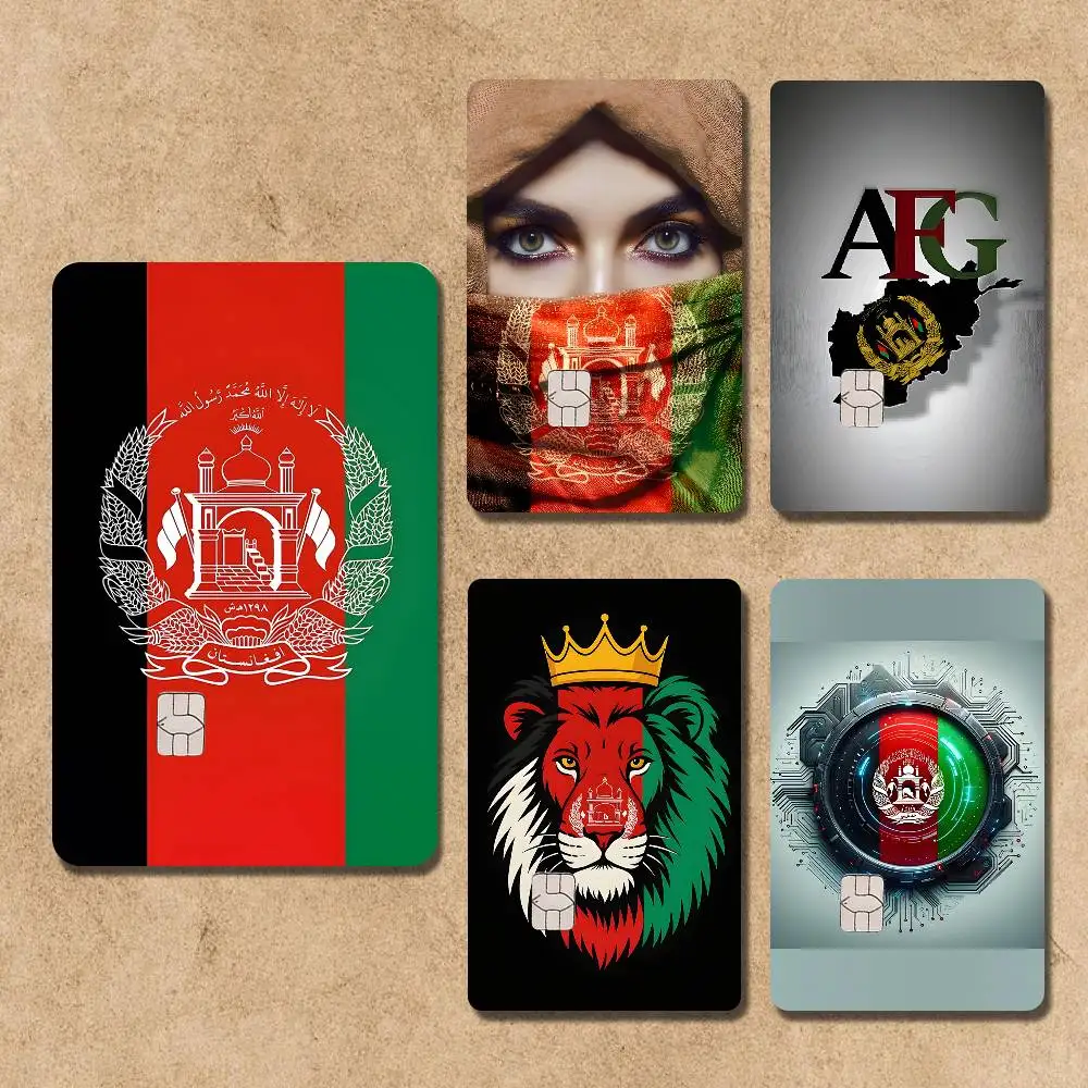 Afghan Afghanistan Flag Credit Card Skin Stickers For Bank Card Bus Metro Card Sticker Waterproof Women Gift