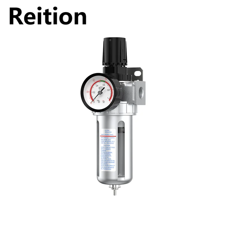 

Reition SFR-200 1/4 SFR-300 3/8 SFR-400 1/2 Воздушный компрессор Влажная вода Масло Лубрикатор Ловушка Фильтр Регулятор Воздушный регулятор