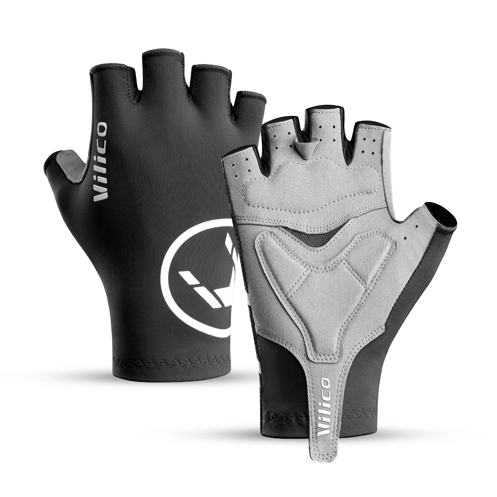 

Vilico professional outdoor bicycle gloves, with touch screen shock absorption, anti slip, wear-resistant riding half finger glo